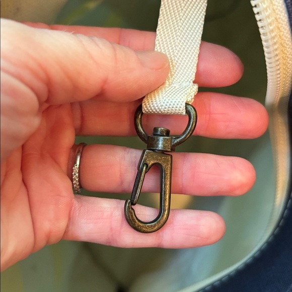 Vtg L.L. Bean Boat N’ Tote Striped Bag Medium Blue Green - Picture 9 of 10
